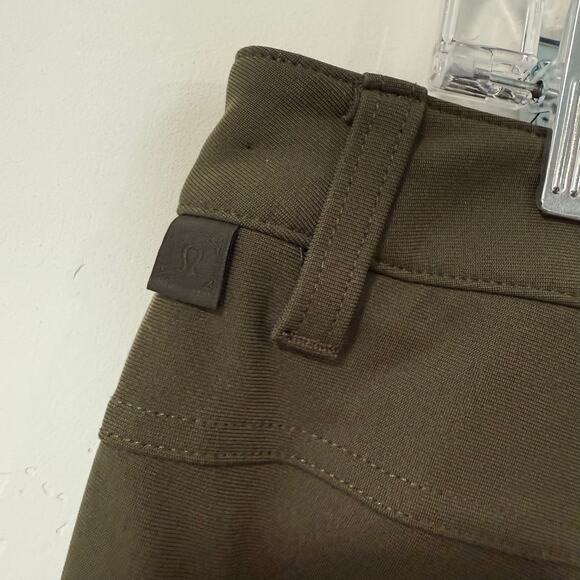 Lululemon Men's ABC Pant Classic Warpstreme Dark Olive Green 32 Dress Commuter - Picture 8 of 9